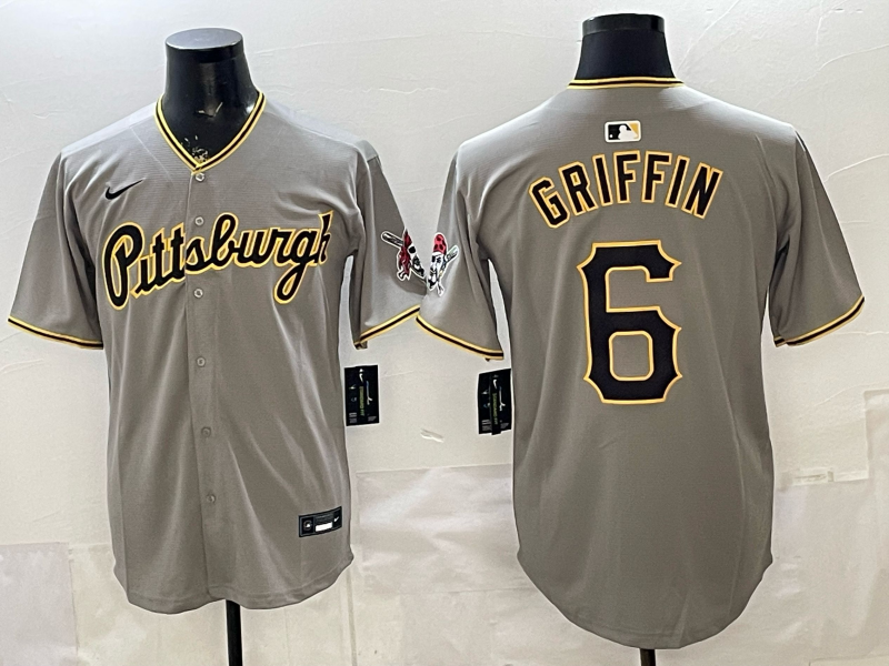 Men Pittsburgh Pirates #6 Griffin grey Game 2026 Nike MLB Jersey 0401004->pittsburgh pirates->MLB Jersey